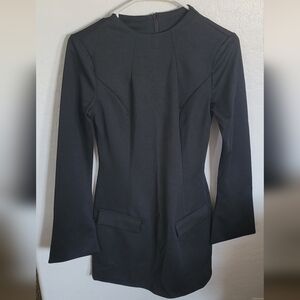 Elegant Black Long Sleeve Dress